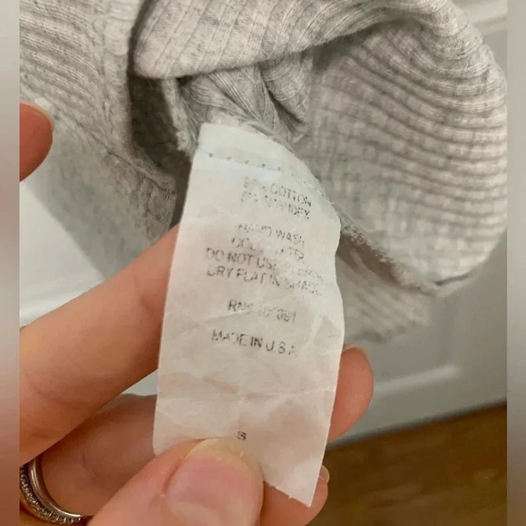 YFB Clothing Gray Ribbed Tank Top Bodysuit NWT Size Small - Picture 4 of 5